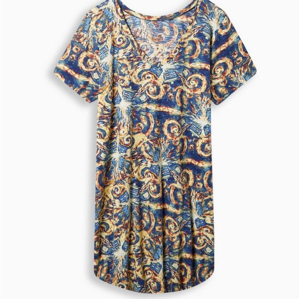 Torrid Dr Who night gown size 5X  EUC